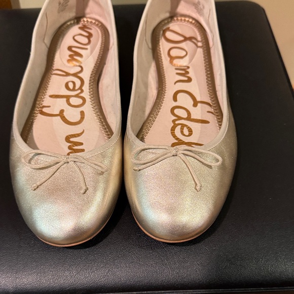 Sam Edelman Metallic Gold Flats - Picture 3 of 4